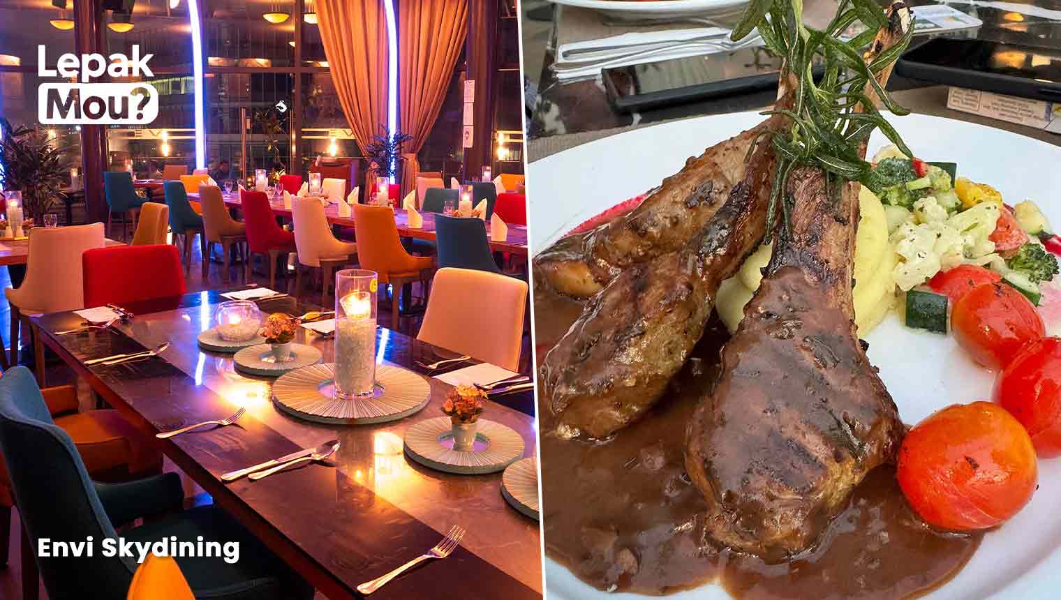 Birthday celebration dinner at Envi Skydining