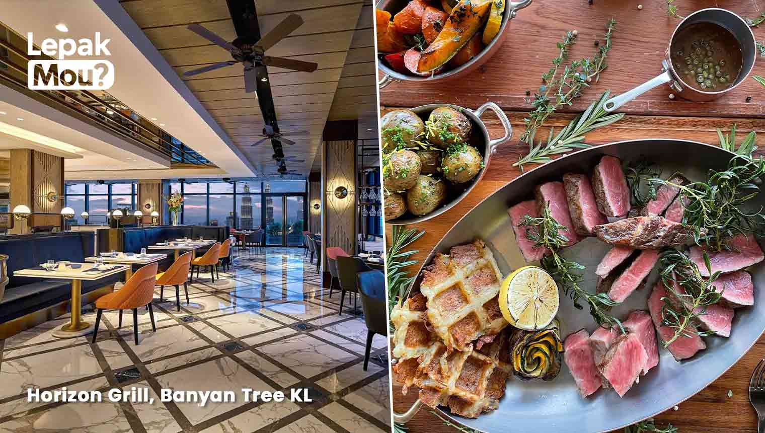 Birthday celebration dinner at Horizon Grill, Banyan Tree KL