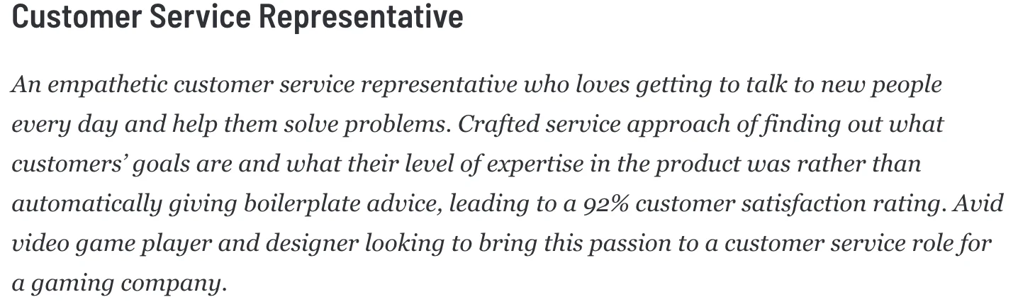 Effective Job Seeking Profile