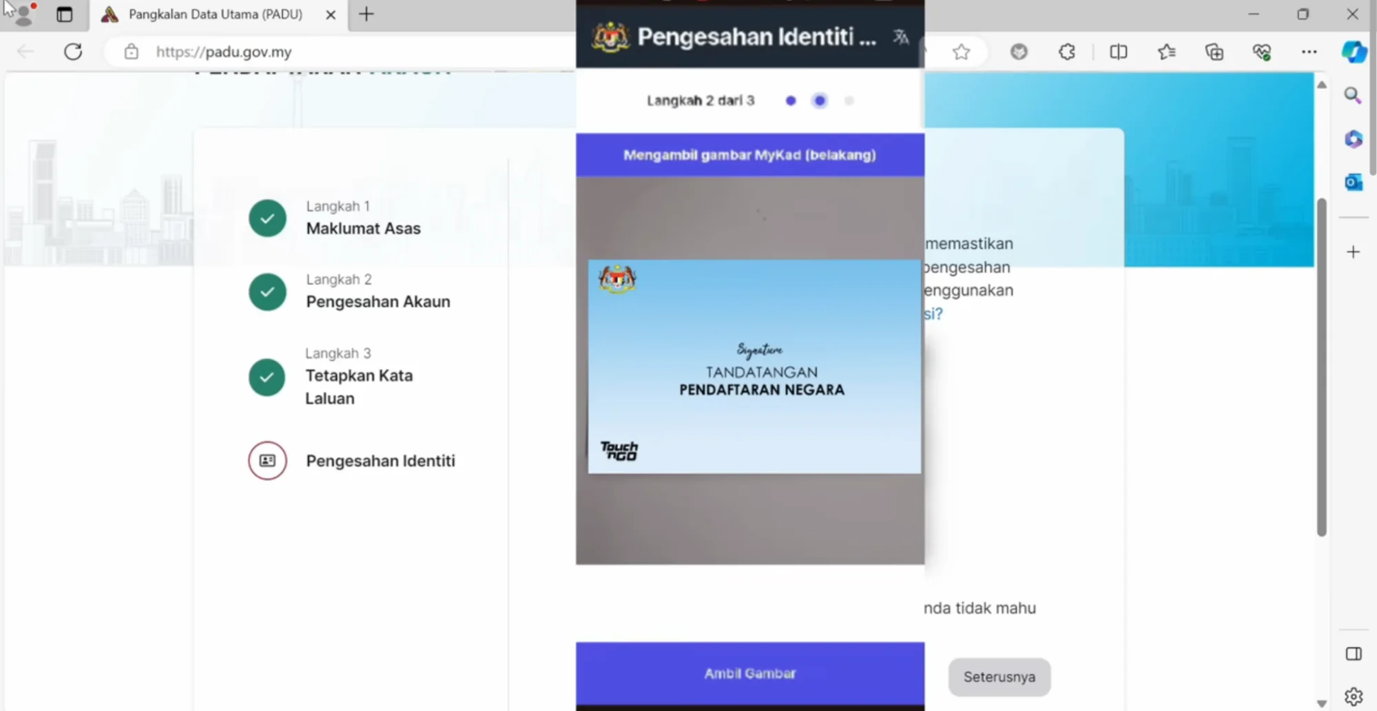 register padu malaysia