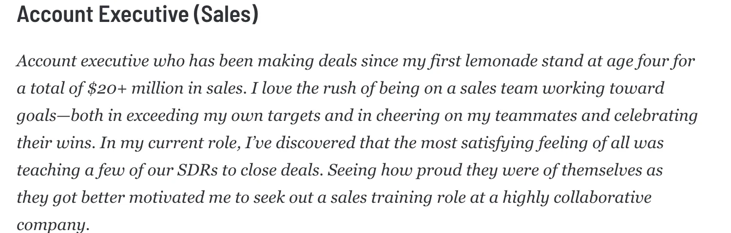 Effective Job Seeking Profile