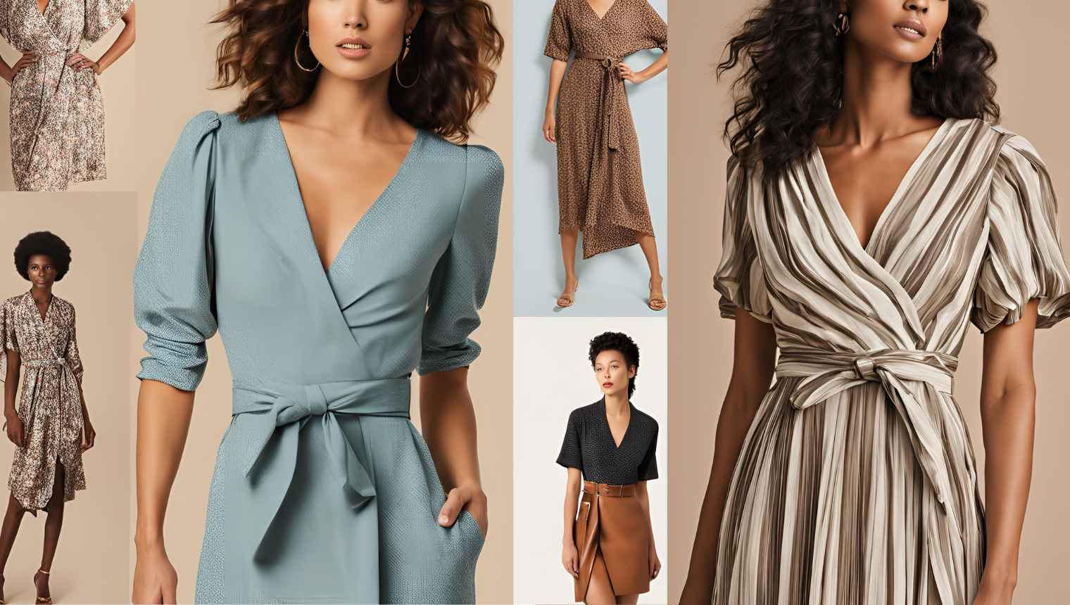 Wrap Dresses and Belted Tops