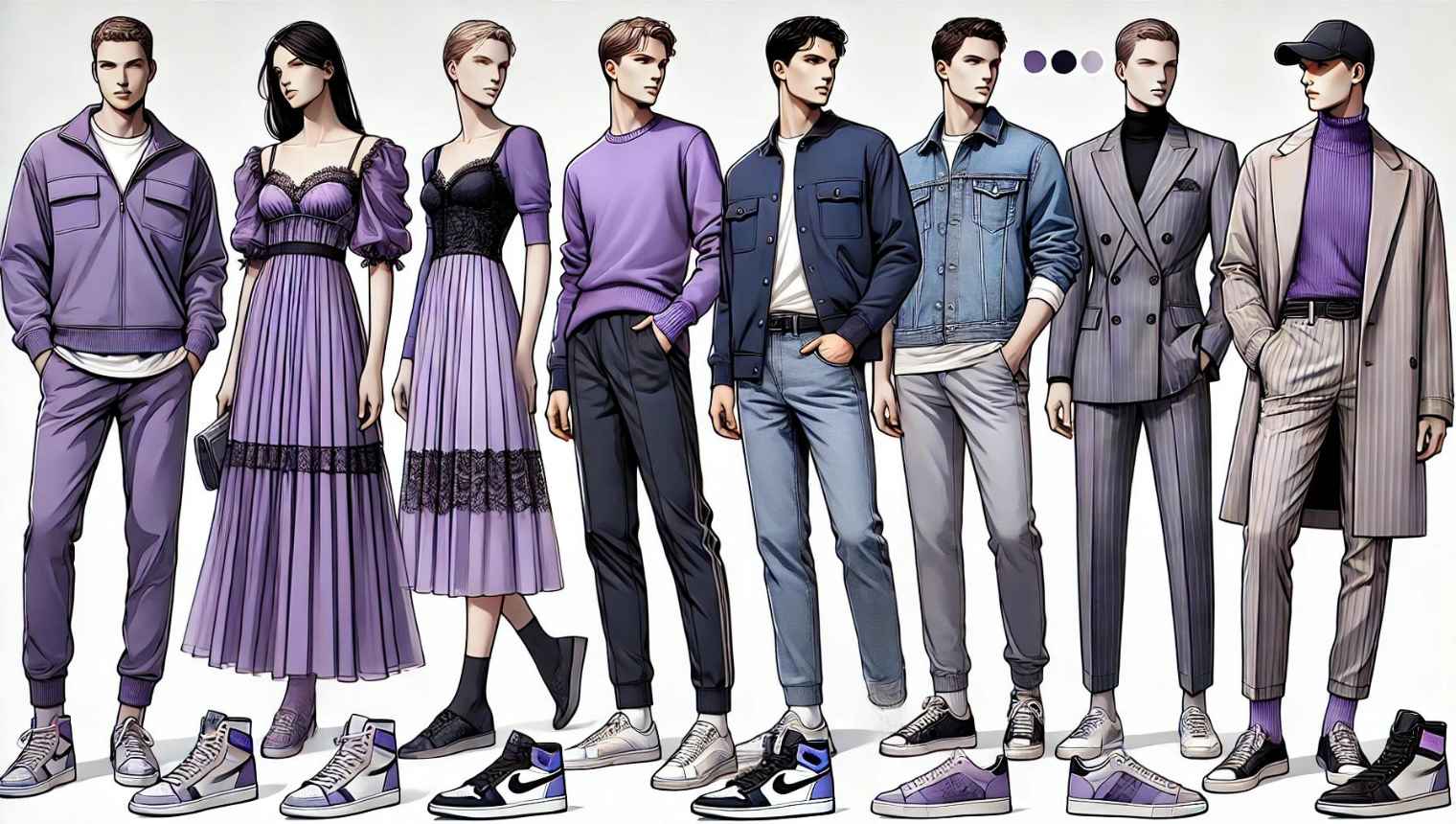 Cool-toned colours