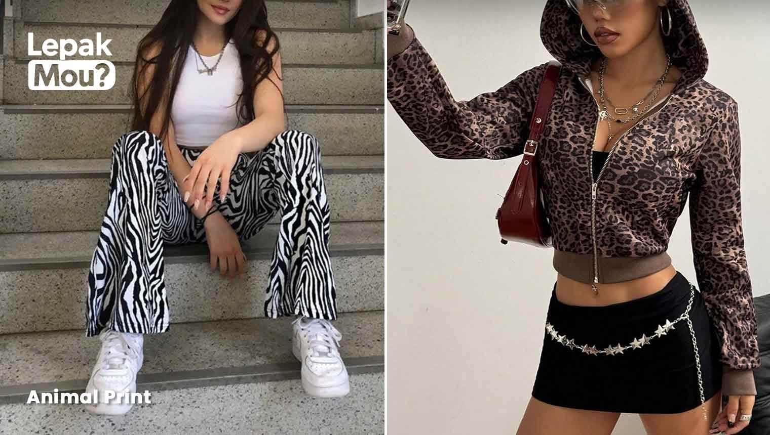 Y2K Animal Print: Zebra and Leopard Print