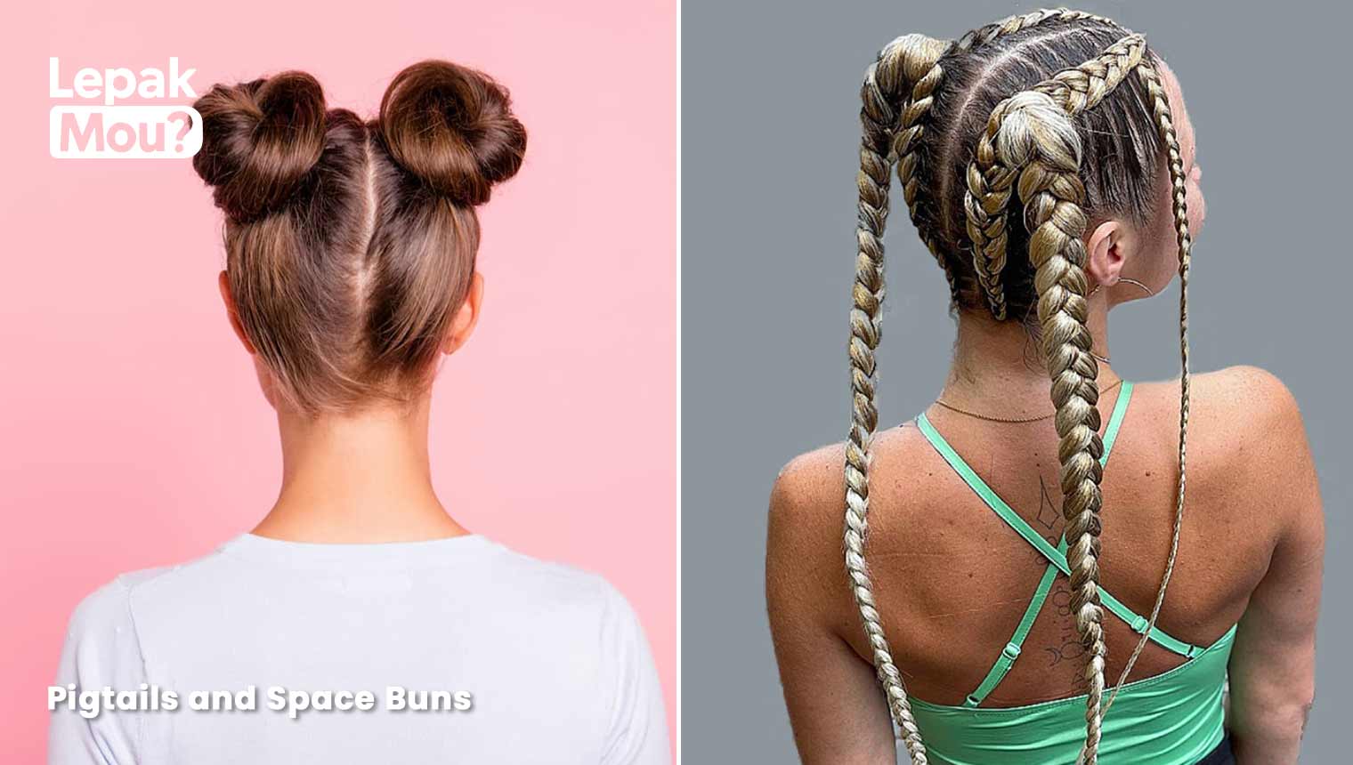 Y2K Hairstyle: Pigtails and Space Buns