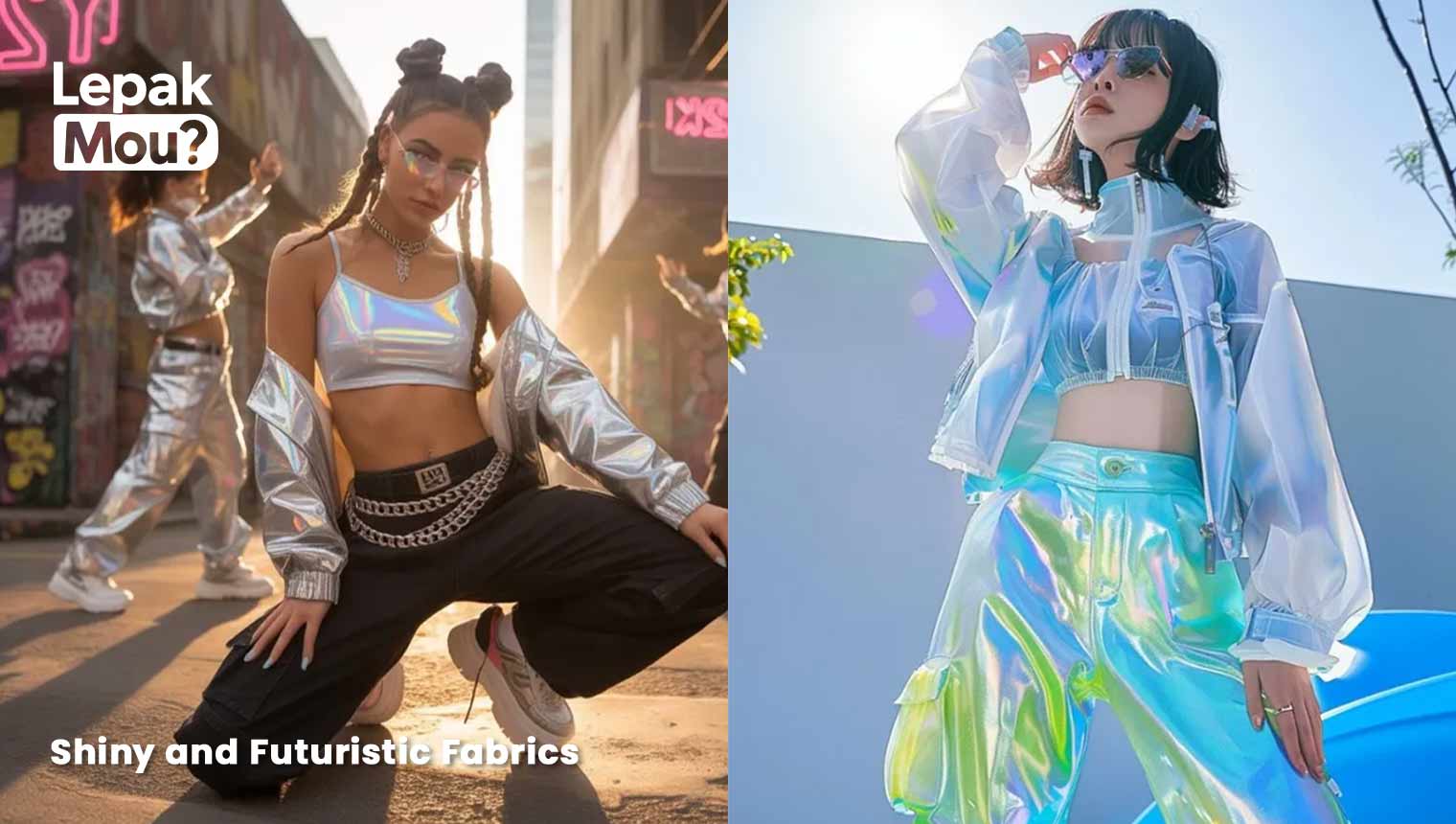 Y2K Shiny and Futuristic Fabrics