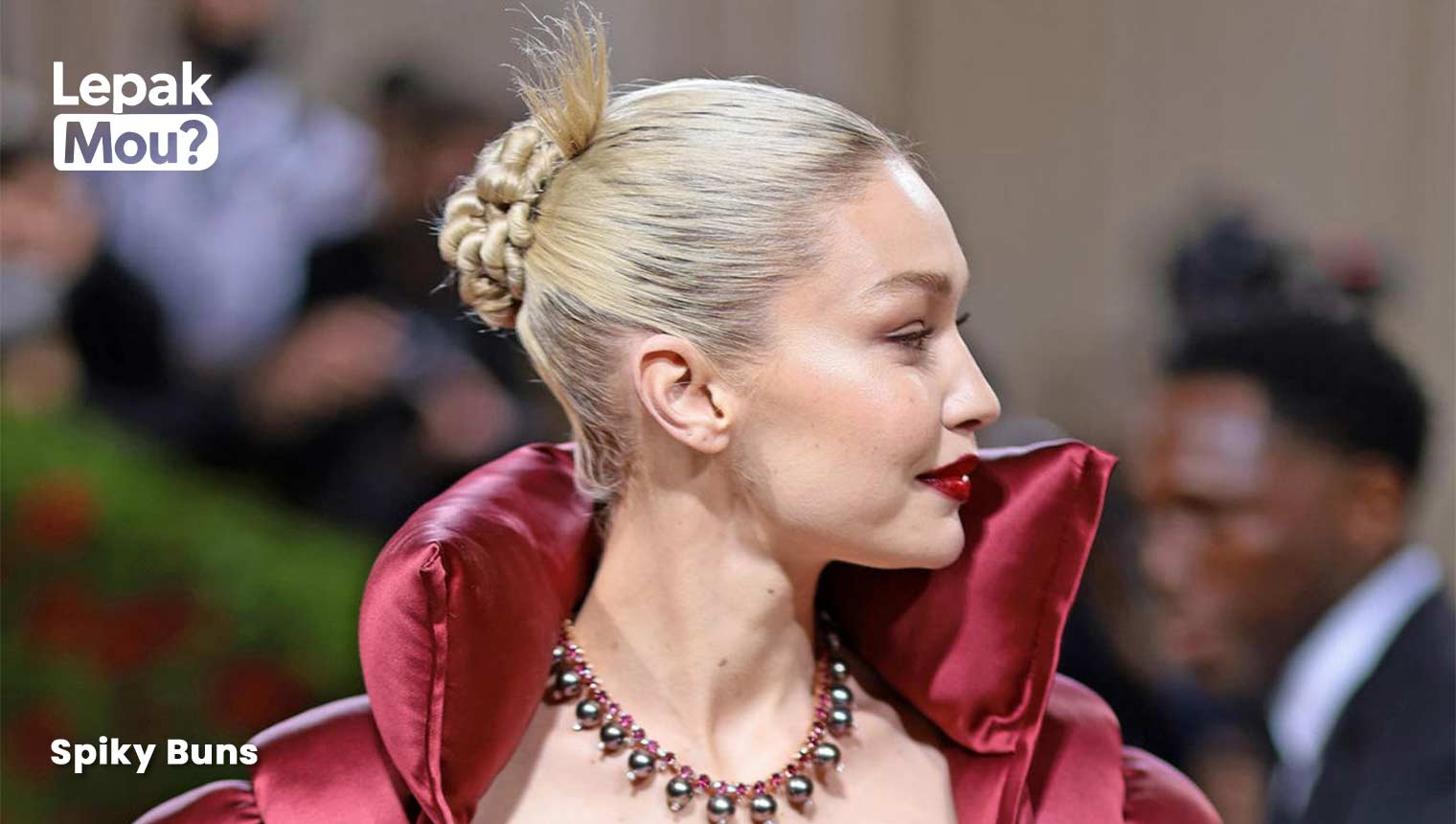 Gigi Hadid with Spiky Buns