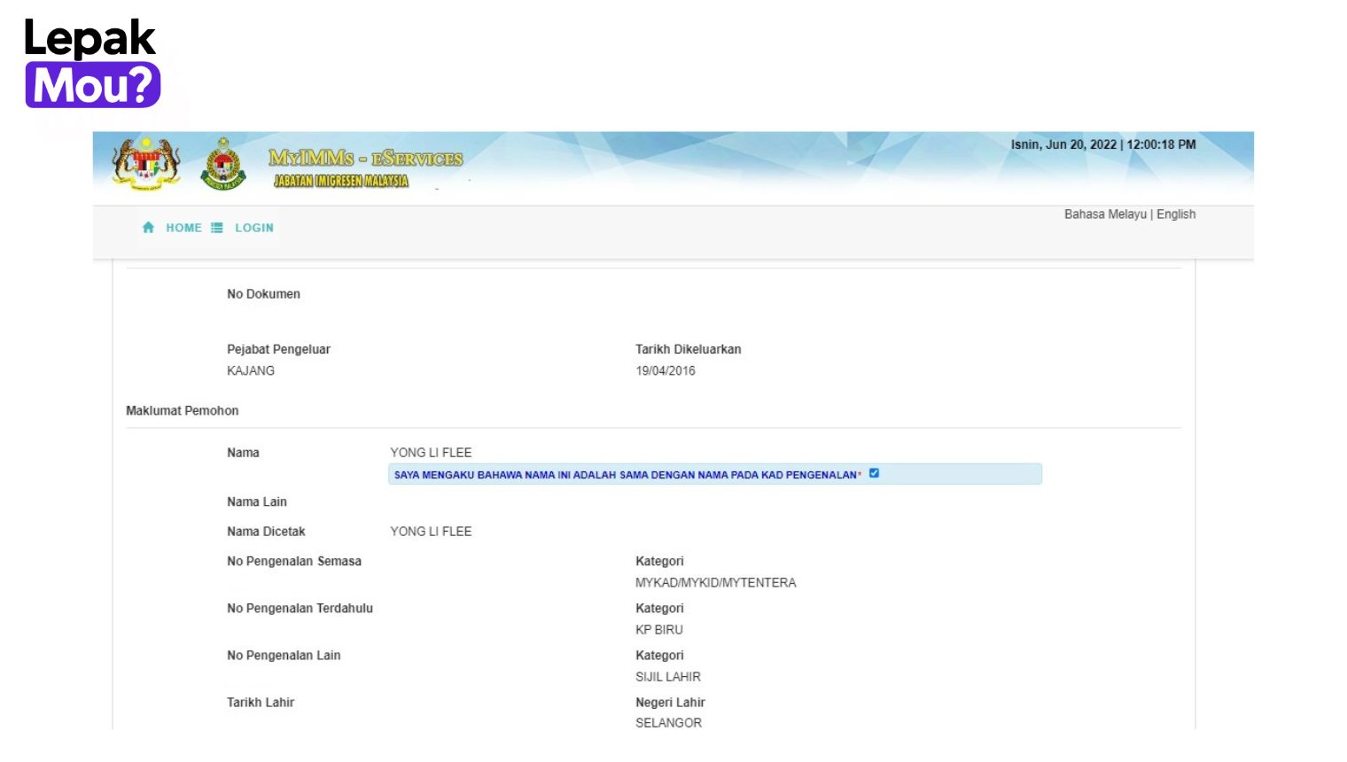 How to renew passport online Malaysia: Step 6, Review and Confirm