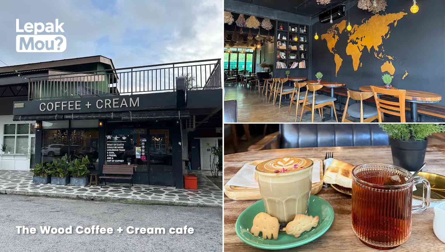 The Wood Coffee + Cream cafe in Muar