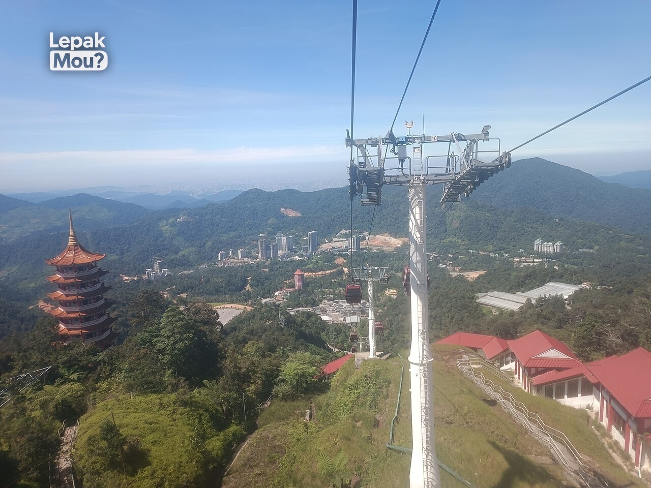 View from the Awana SkyWay cable car over Genting Highlands
