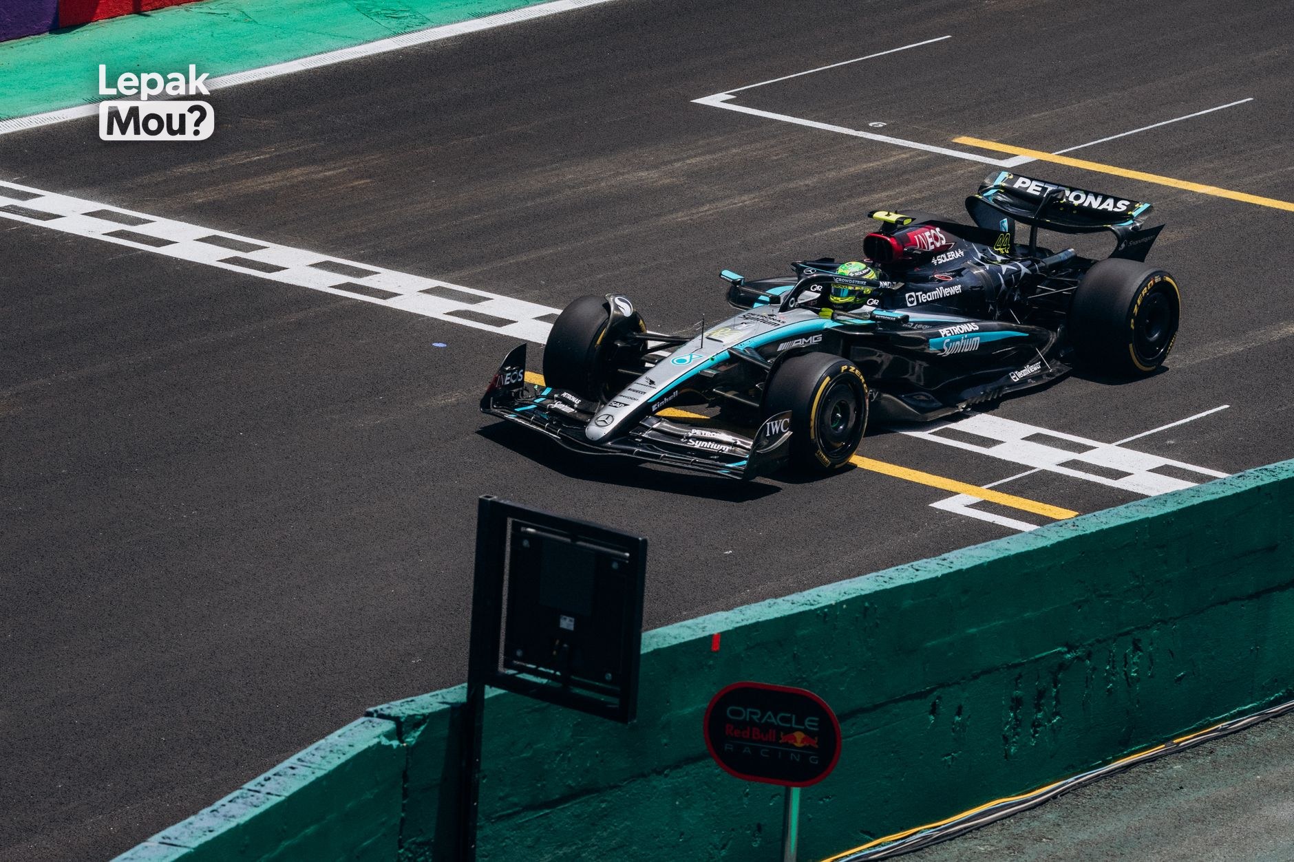 A Formula 1 car on track, recapping the Singapore Grand Prix