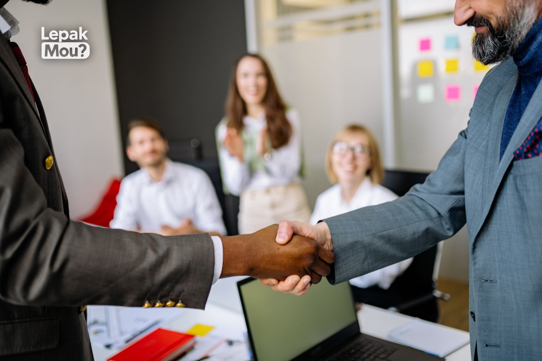 A professional meeting in an office