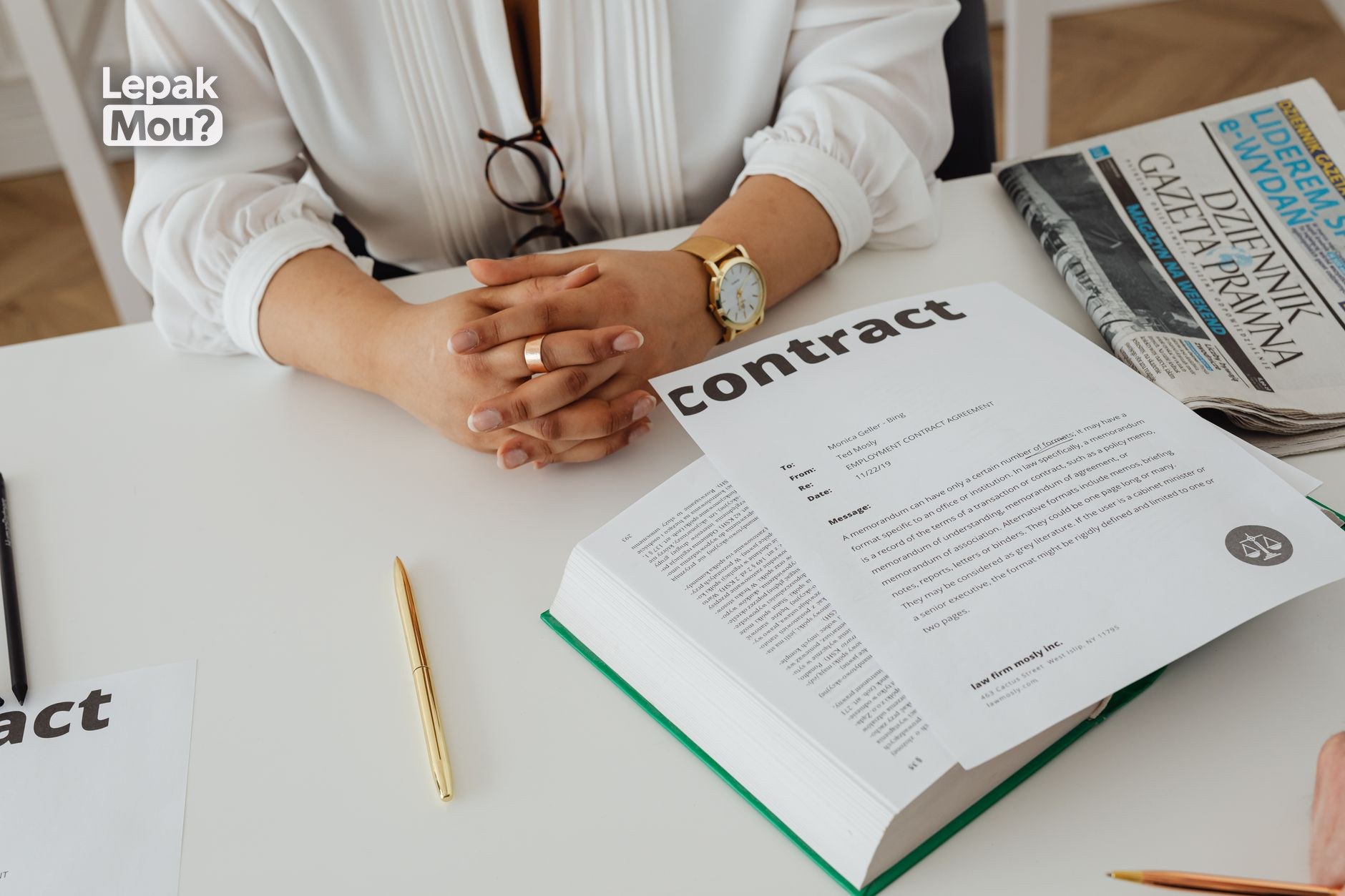 Reading an offer letter carefully before accepting a job