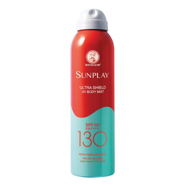 Sunplay Ultra Shield UV Body Mist SPF 130 PA++++ sunscreen product photo