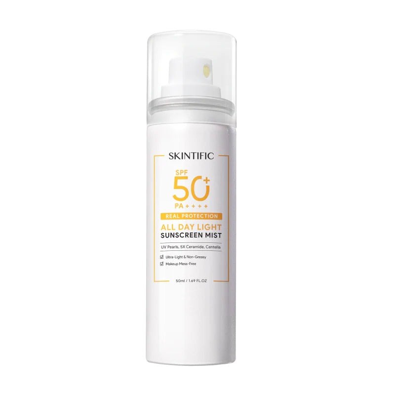 SKINTIFIC All Day Light Sunscreen Mist sunscreen product photo
